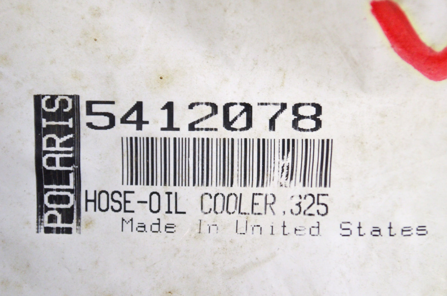 New OEM Polaris Oil Cooler Hose NOS