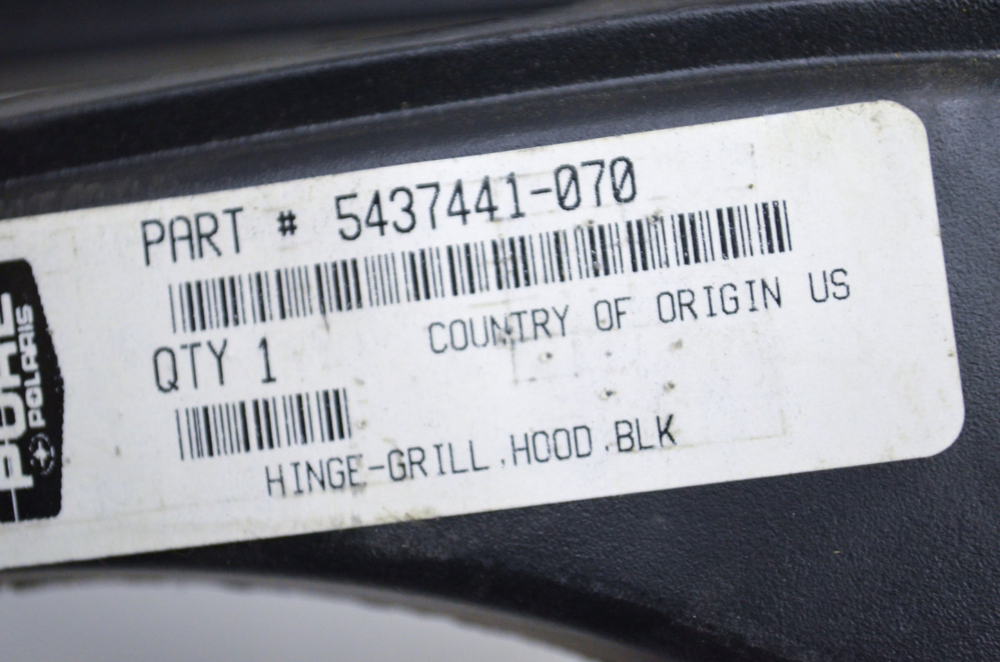 Black Hood Grill Hinge NOS