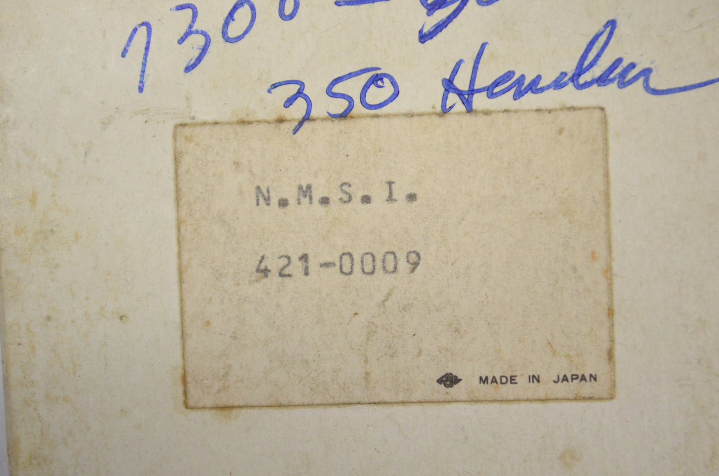 Nichols 421-009, 7300-305 Carburetor Repair Kit NOS