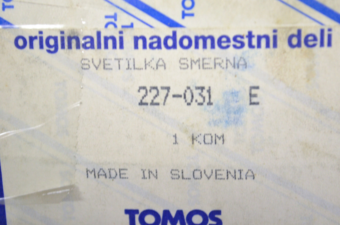 Tomos 227-031 Light Assembly NOS