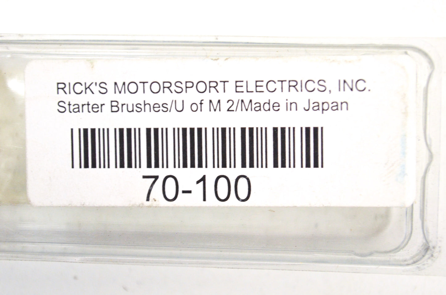 Rick's Motorsport Electrics 70-100, 6000-170, 12-5614 Starter Brush Kit NOS