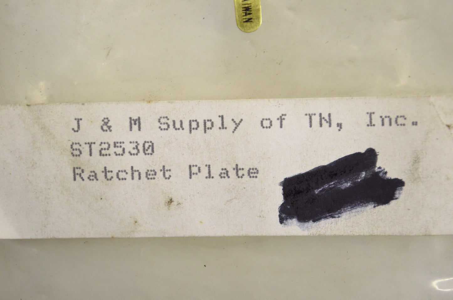 J&M ST2530 Ratchet Plate NOS