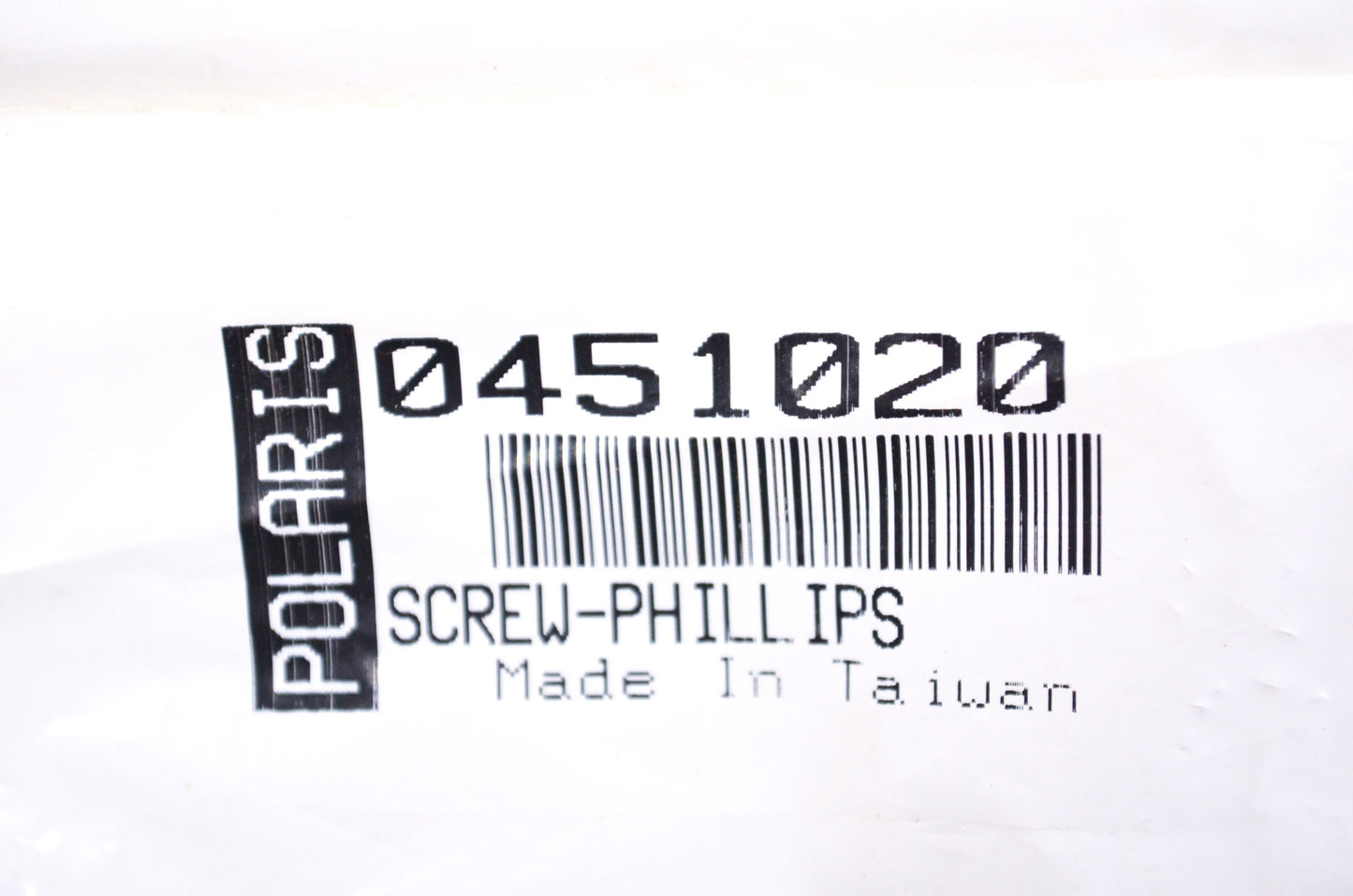 OEM Polaris 451020 Phillips Screw Qty 4 NOS
