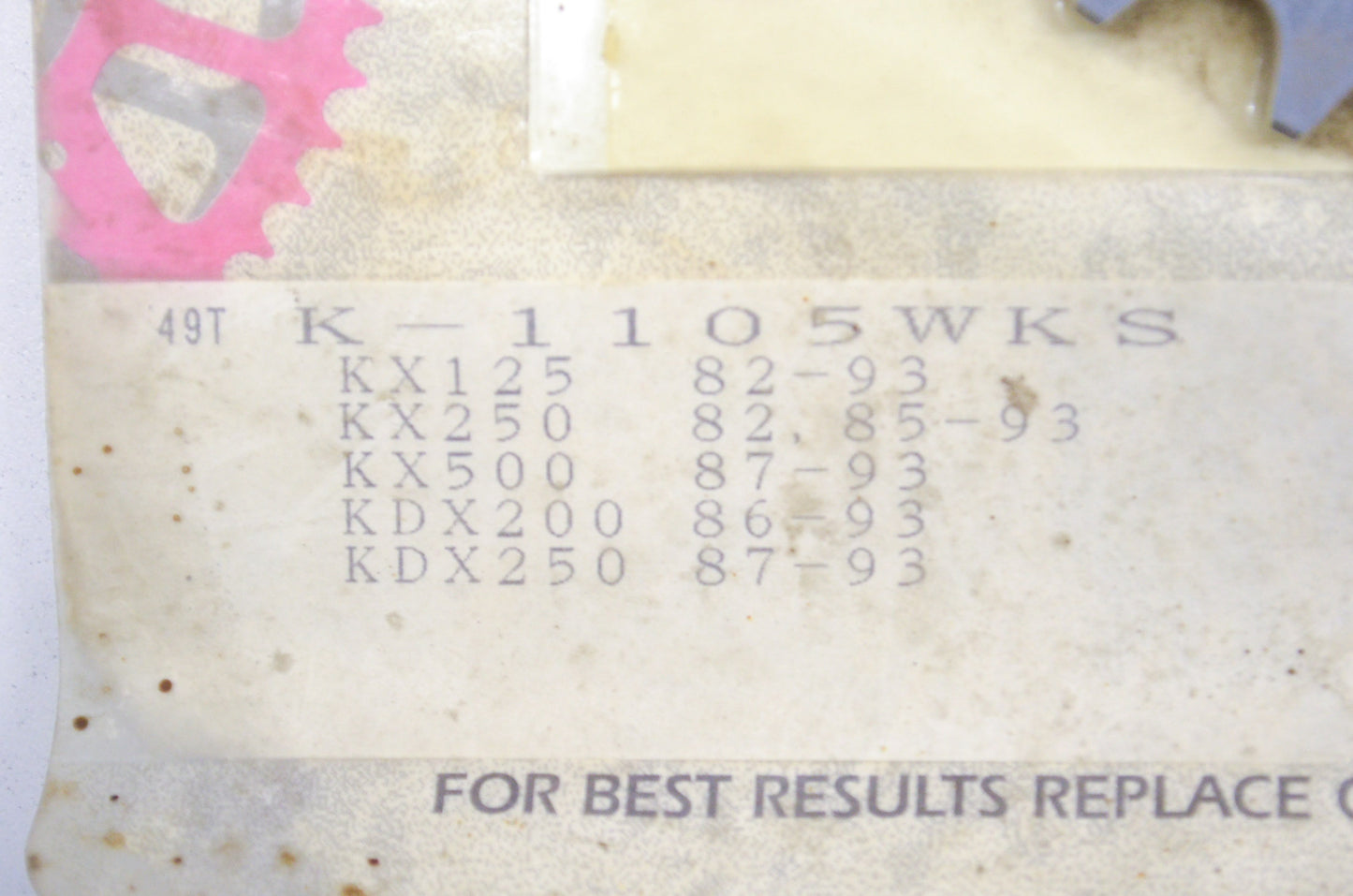 Sunstar K-1105WKS, 2500-150 Sprocket 49T NOS