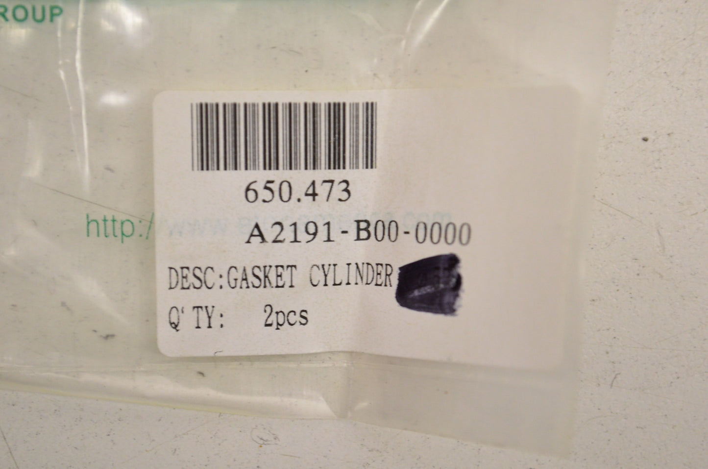 E-Ton 650473, 650.473, A2191-B00-0000 Cylinder Base Gasket QTY 2 NOS