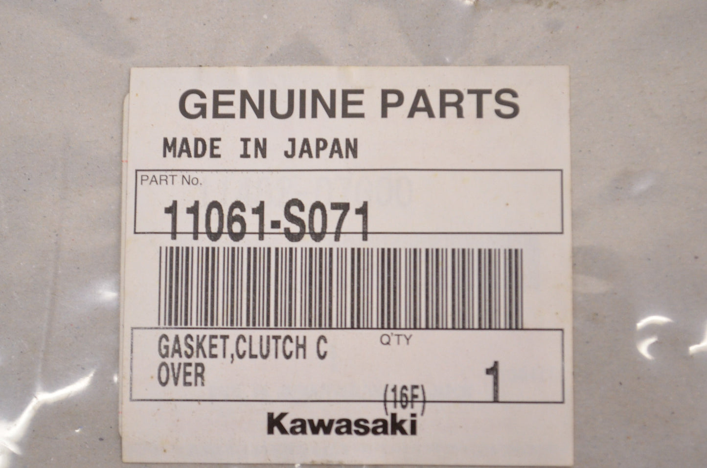 OEM Kawasaki 11061-S071 Clutch Cover Gasket NOS