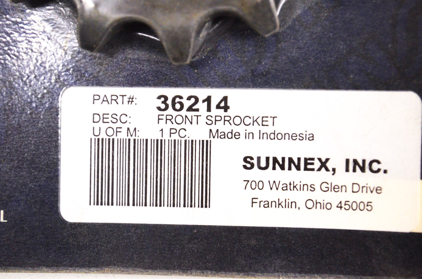 Sunstar 36214, 2501-034 Front Sprocket 14T NOS