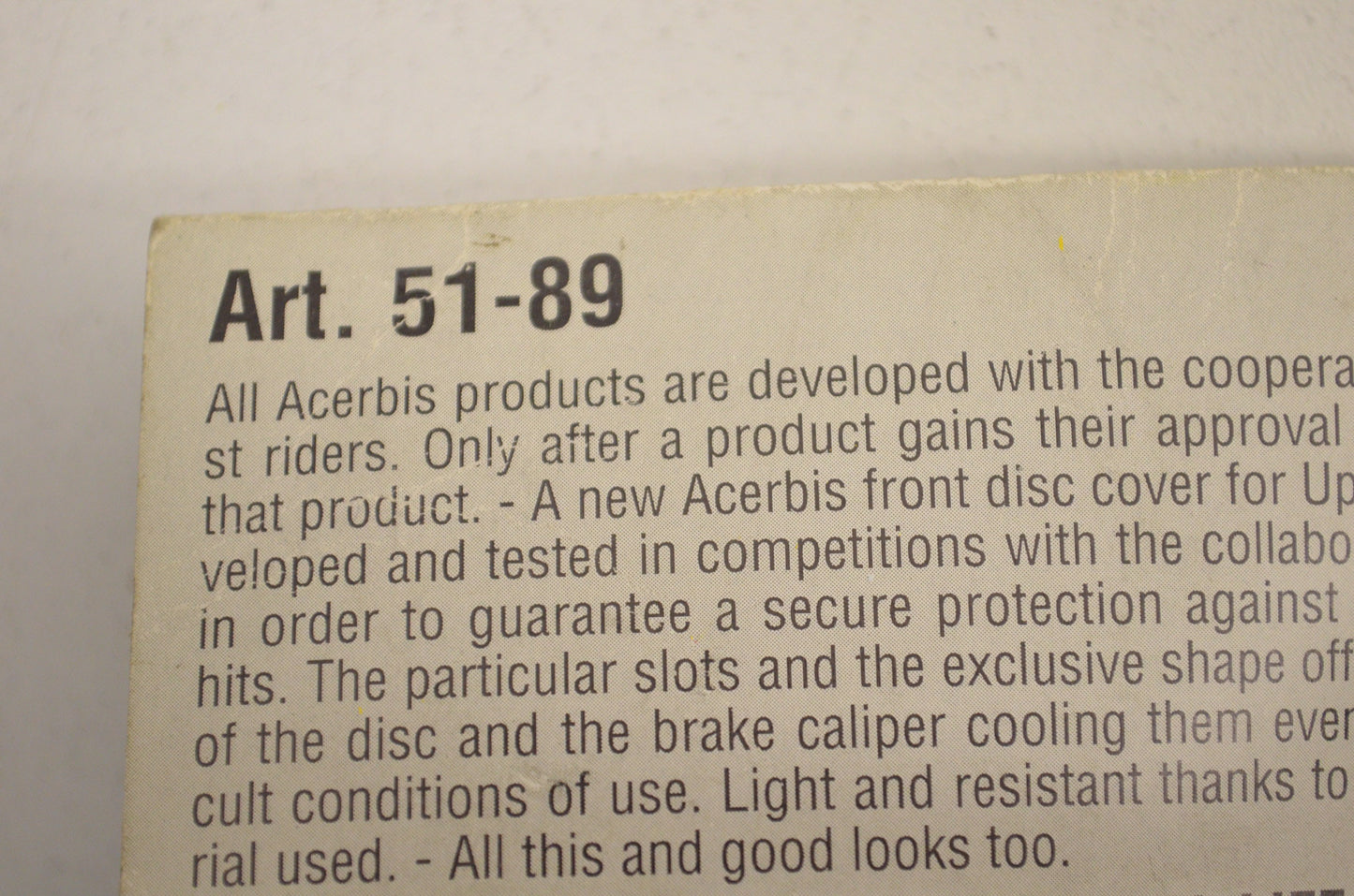 Front Disc Cover NOS