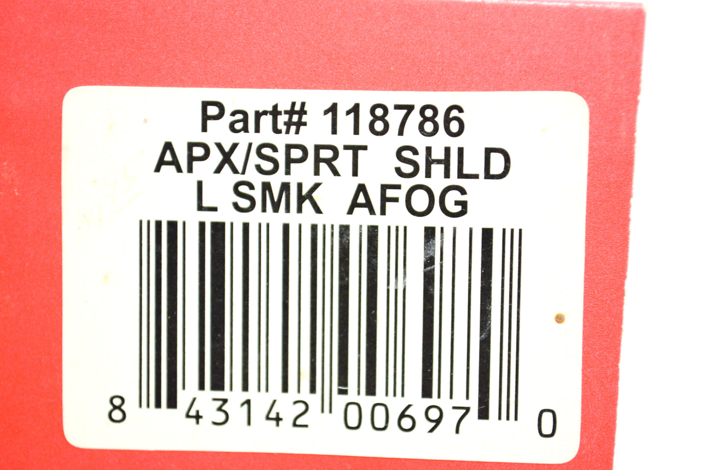 New Bell Apex/Spring Lite Smoke Face Shield NOS