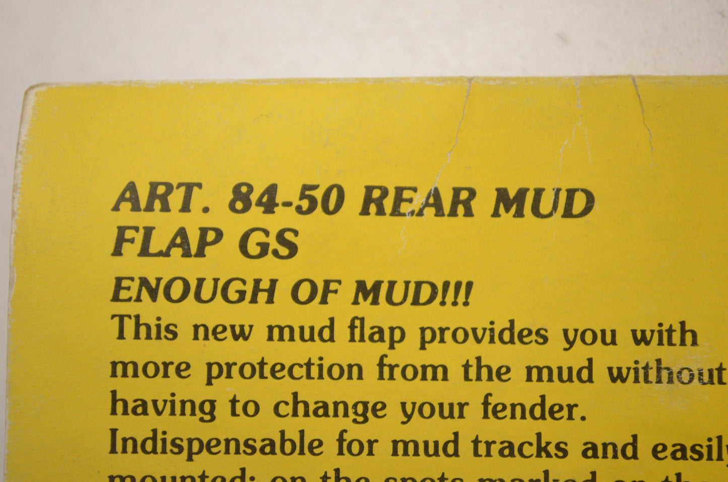New OEM Acerbis Red Rear Mud Flap NOS