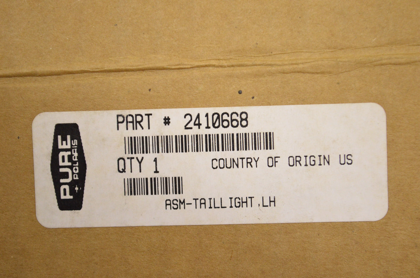 OEM Polaris 2410668 Left Hand Tail Light Assembly NOS