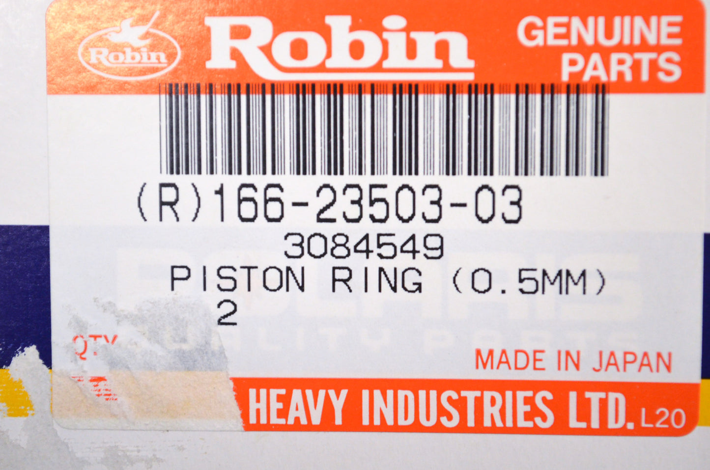 OEM Polaris 3084549, 166-23503-03 Piston Ring Kit .50 mm NOS