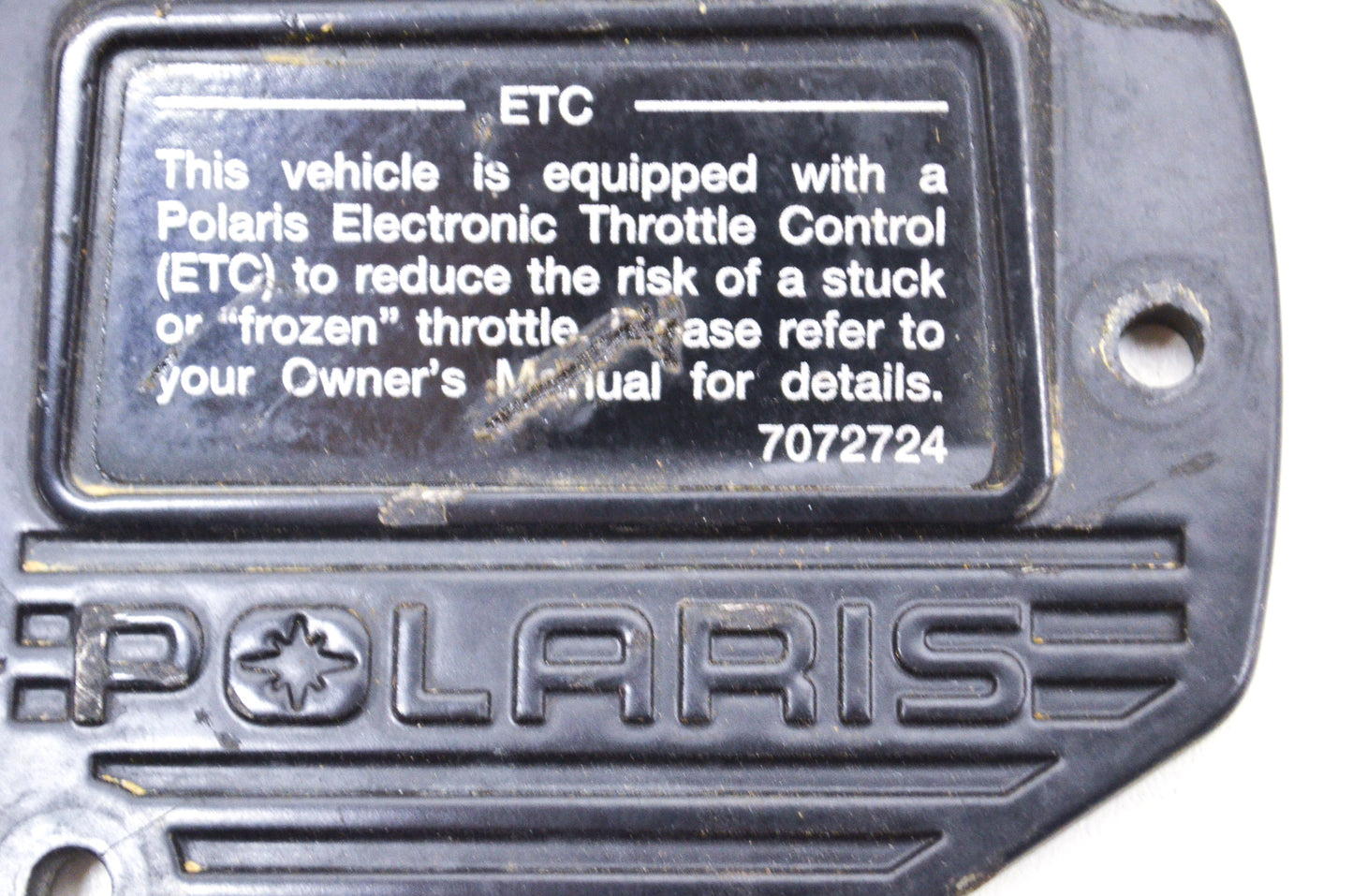 OEM Polaris 7072724 Throttle Cap