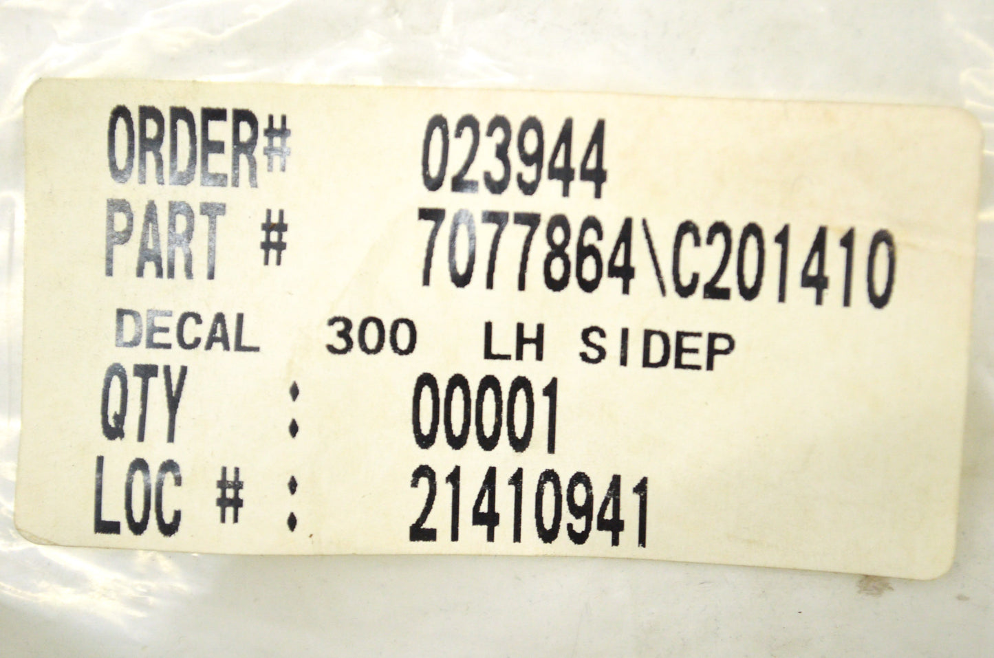 OEM Polaris 7077864 1998-1999 Xplorer 300 Left Side Panel Decal NOS