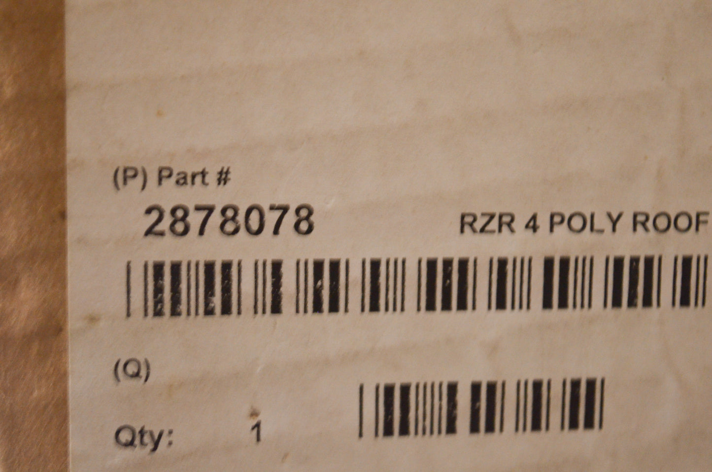 OEM Polaris 2878078 RZR Roof Kit NOS