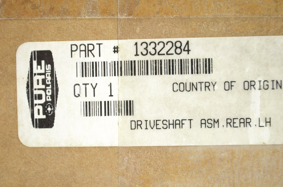 OEM Polaris 1332284 Left Hand Rear Driveshaft Assembly NOS