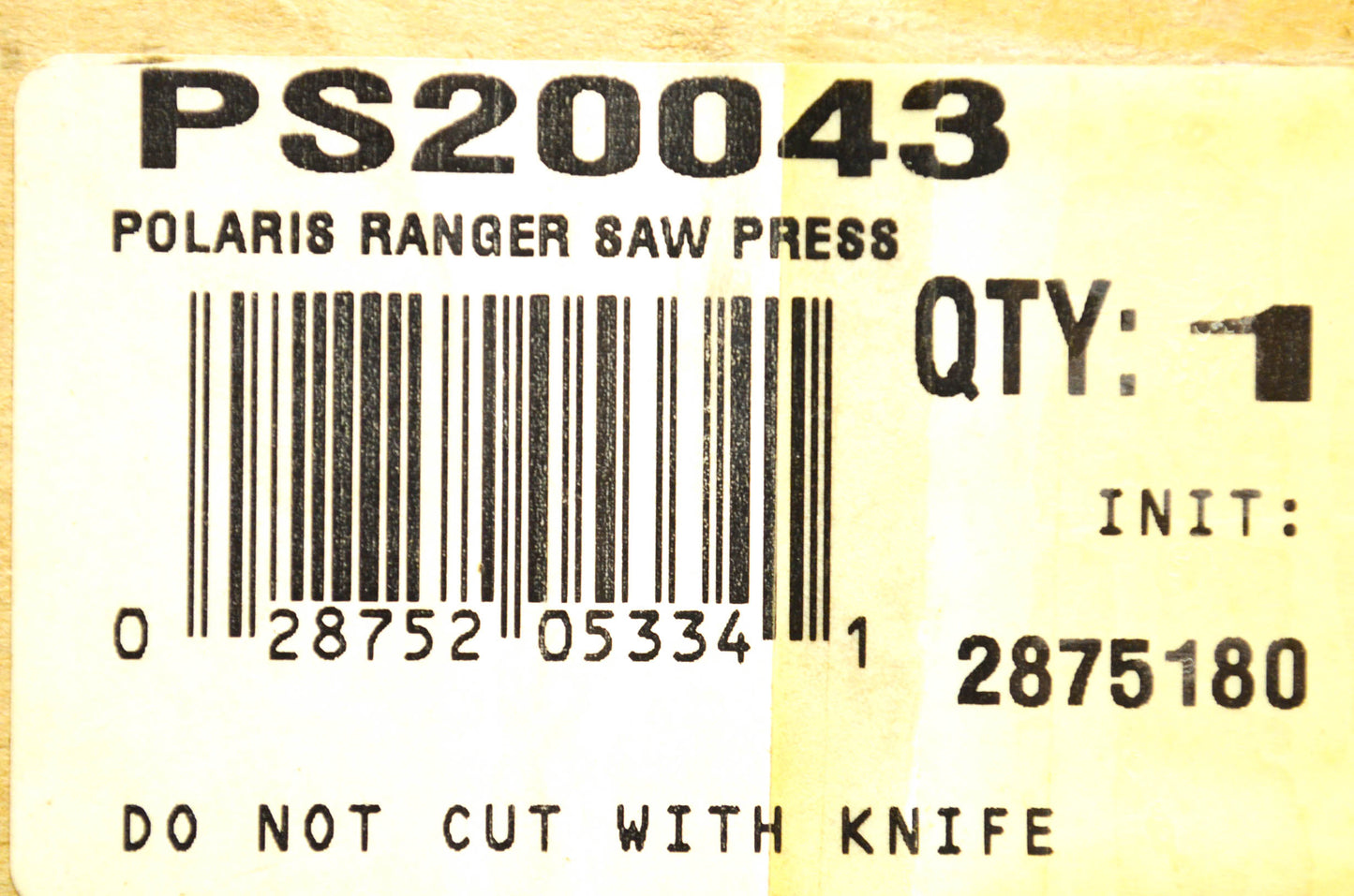 Polaris Ranger Saw Press Assembly NOS