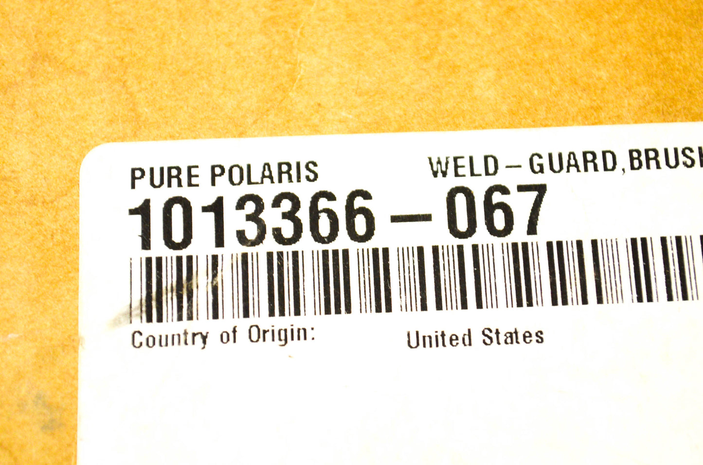 Front Brush Guard Weld NOS