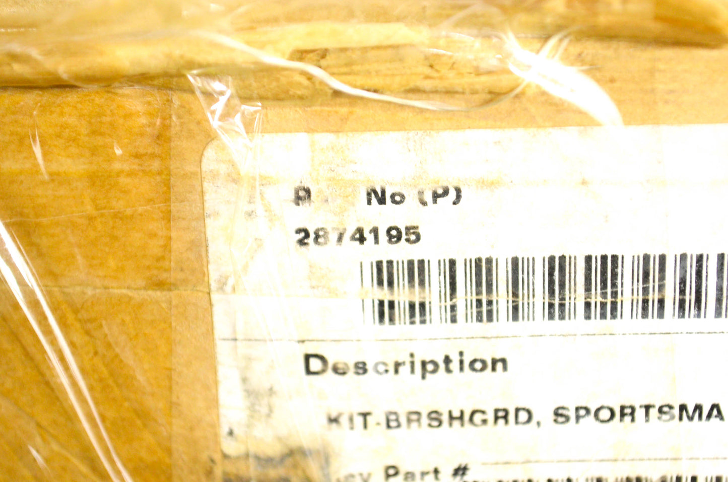 OEM Polaris 2874195 Front Brush Guard NOS