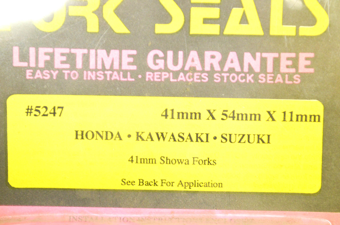 New OEM Leak Proof Seals Fork Seal Kit 41mm X 54mm X 11mm NOS
