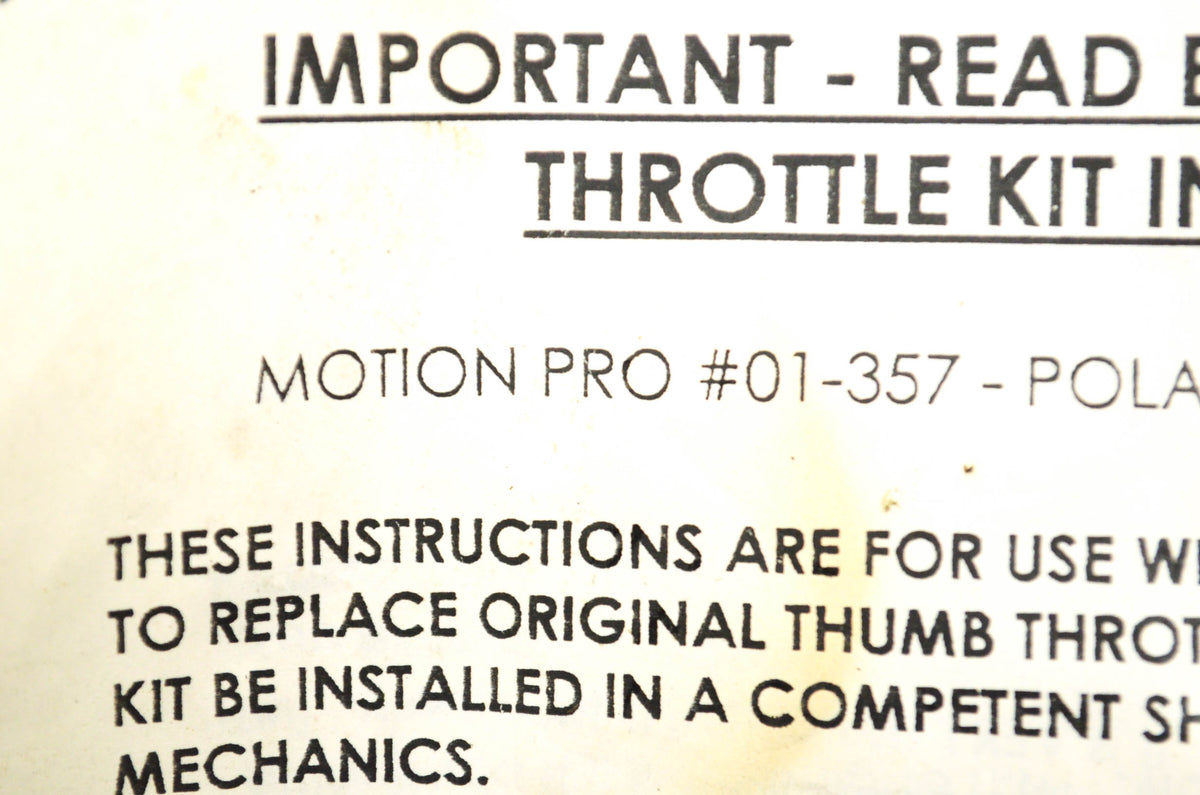 Motion Pro 01-357 Throttle Kit NOS