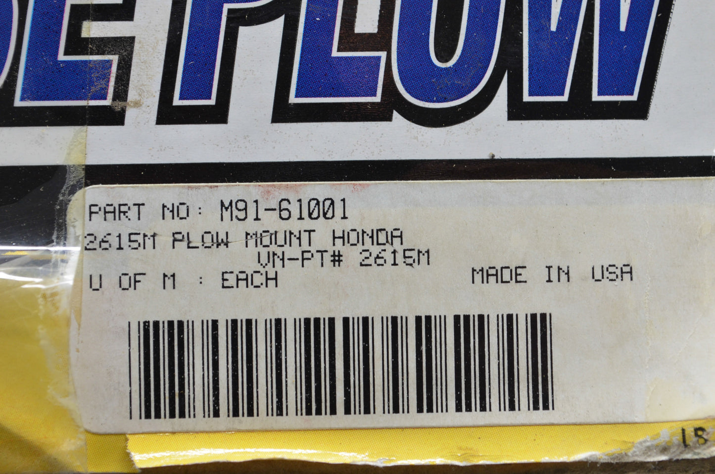 New Moose Honda Extended Lift Bottom Plow Mount Kit NOS