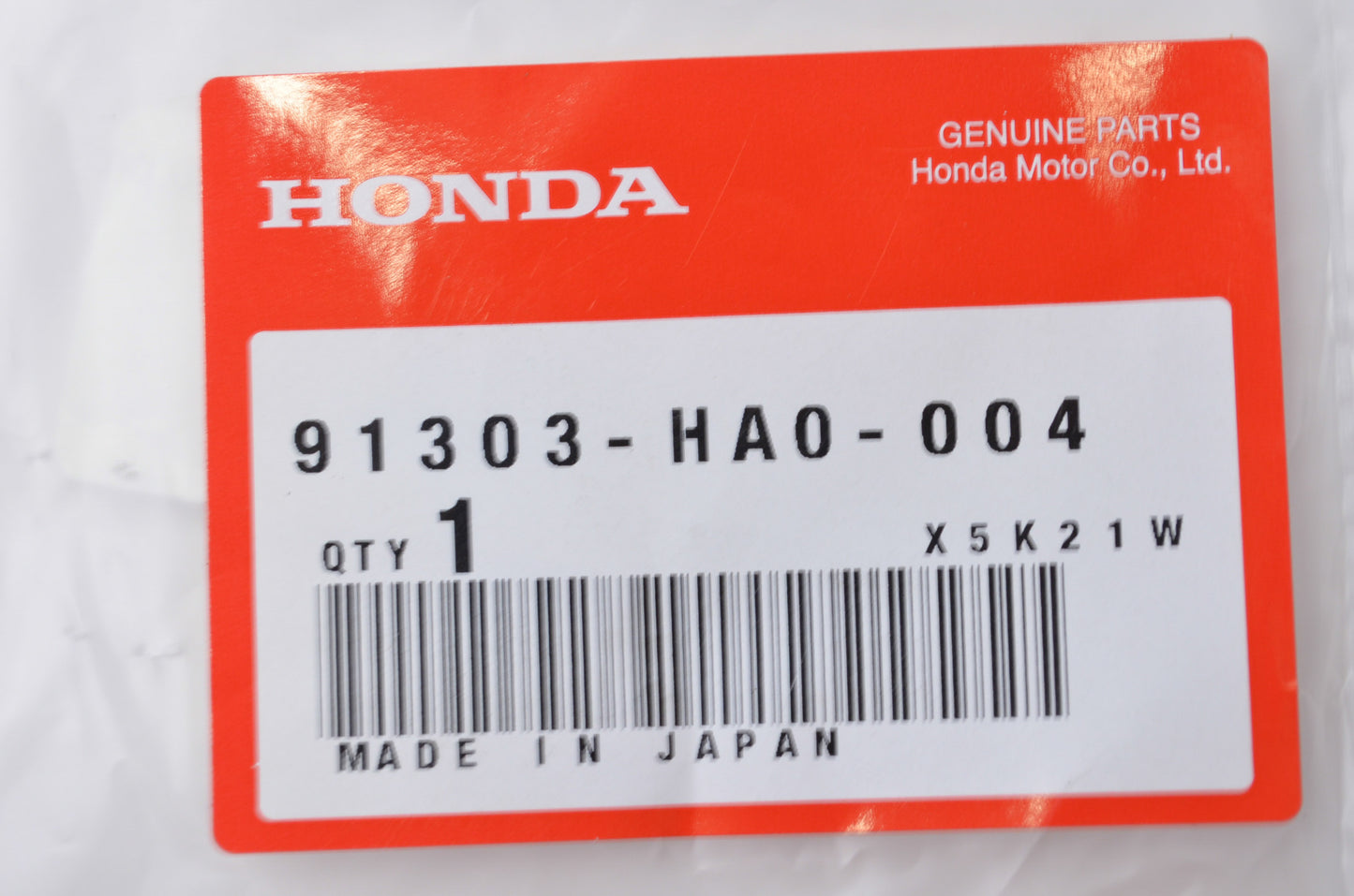 OEM Honda 91303-HA0-004 O-Ring (11X1.9) NOS