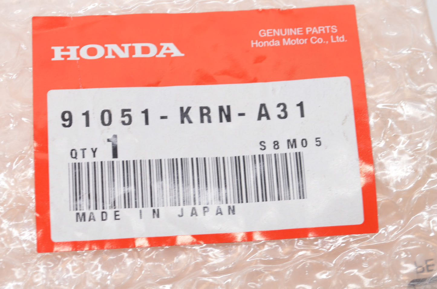 OEM Honda 91051-KRN-A31 Bearing 608UU NOS