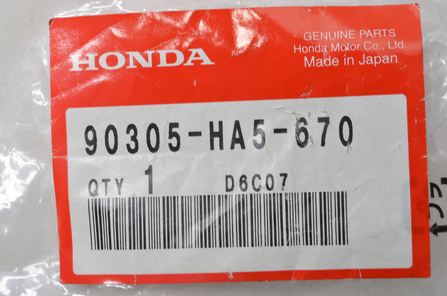 OEM Honda 90305-HA5-670 Axle Nut (20MM) NOS