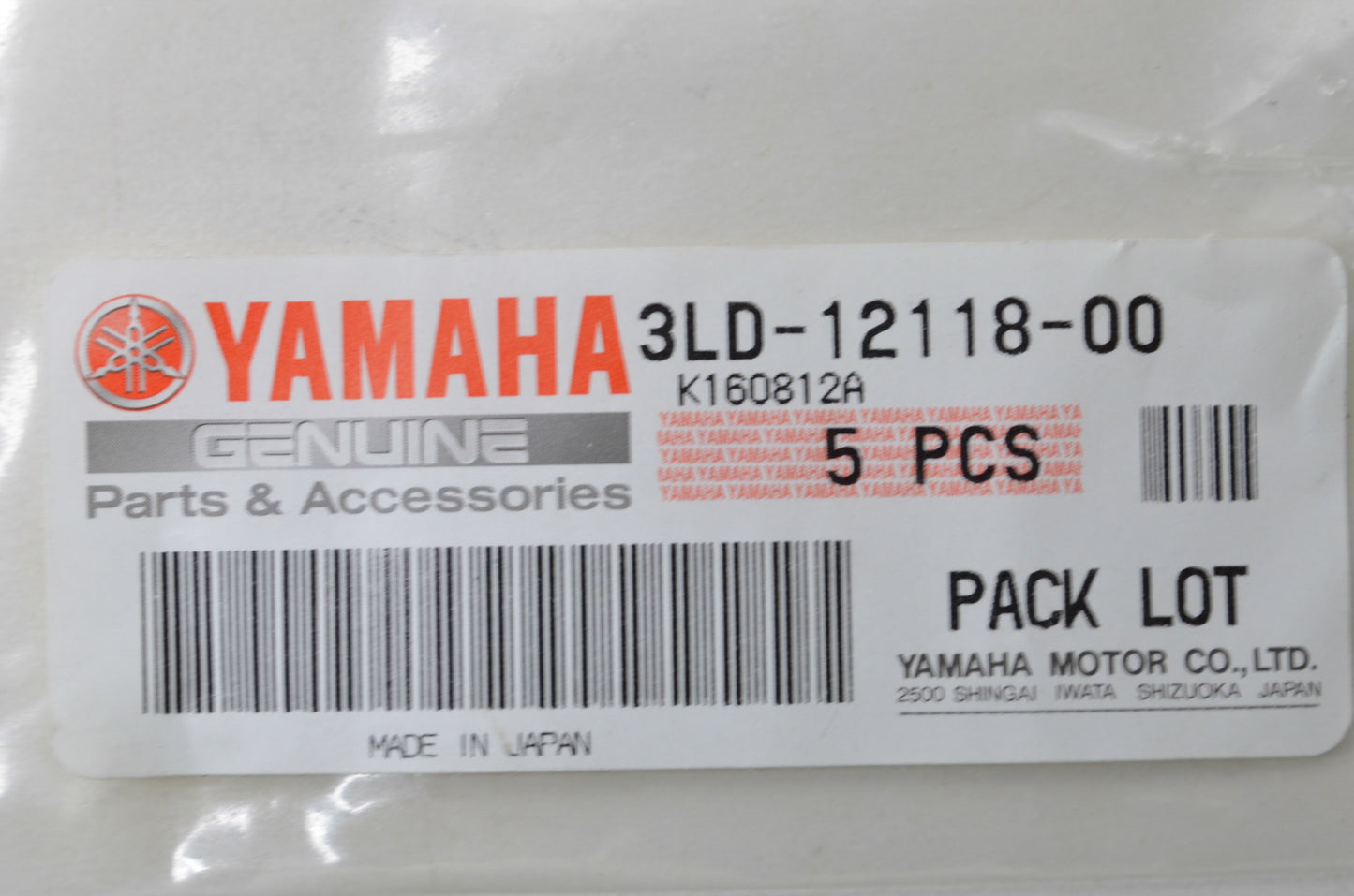 New OEM Yamaha Cotter Valve NOS