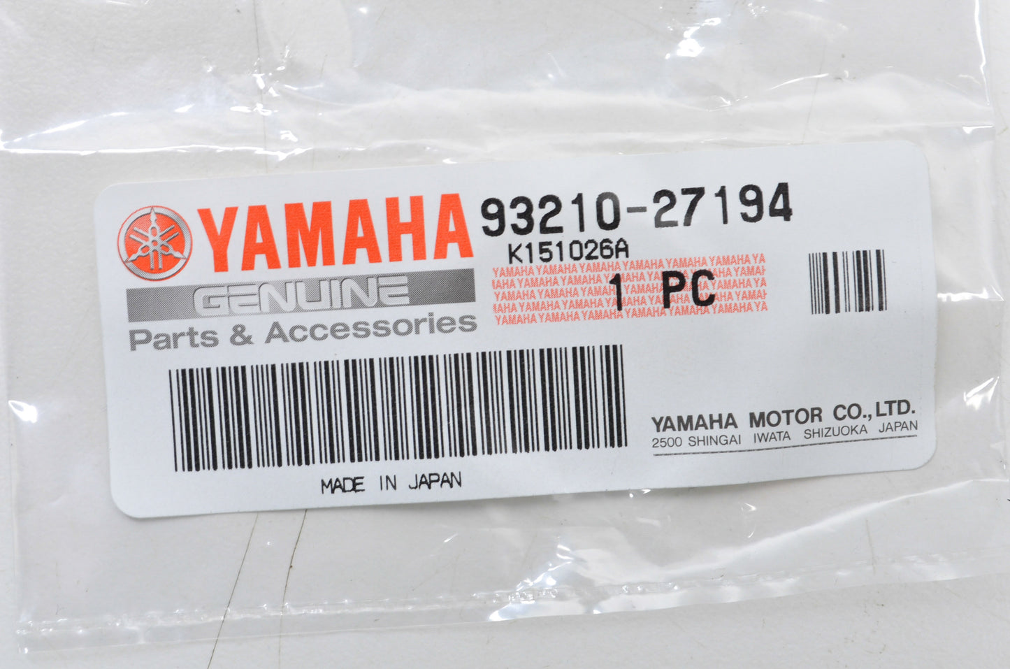 New OEM Yamaha O Ring NOS
