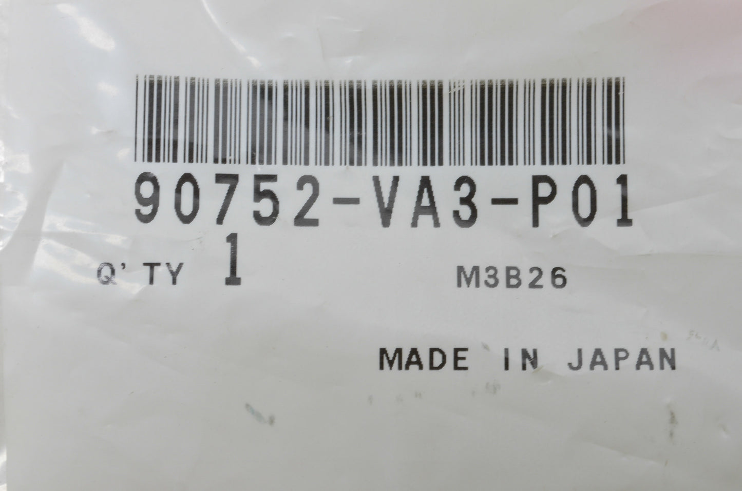 OEM Honda 90752-VA3-P01 Pin 6x22 NOS