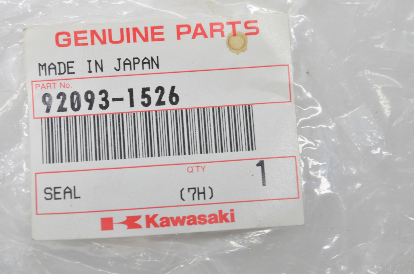 New OEM Kawasaki Seal NOS