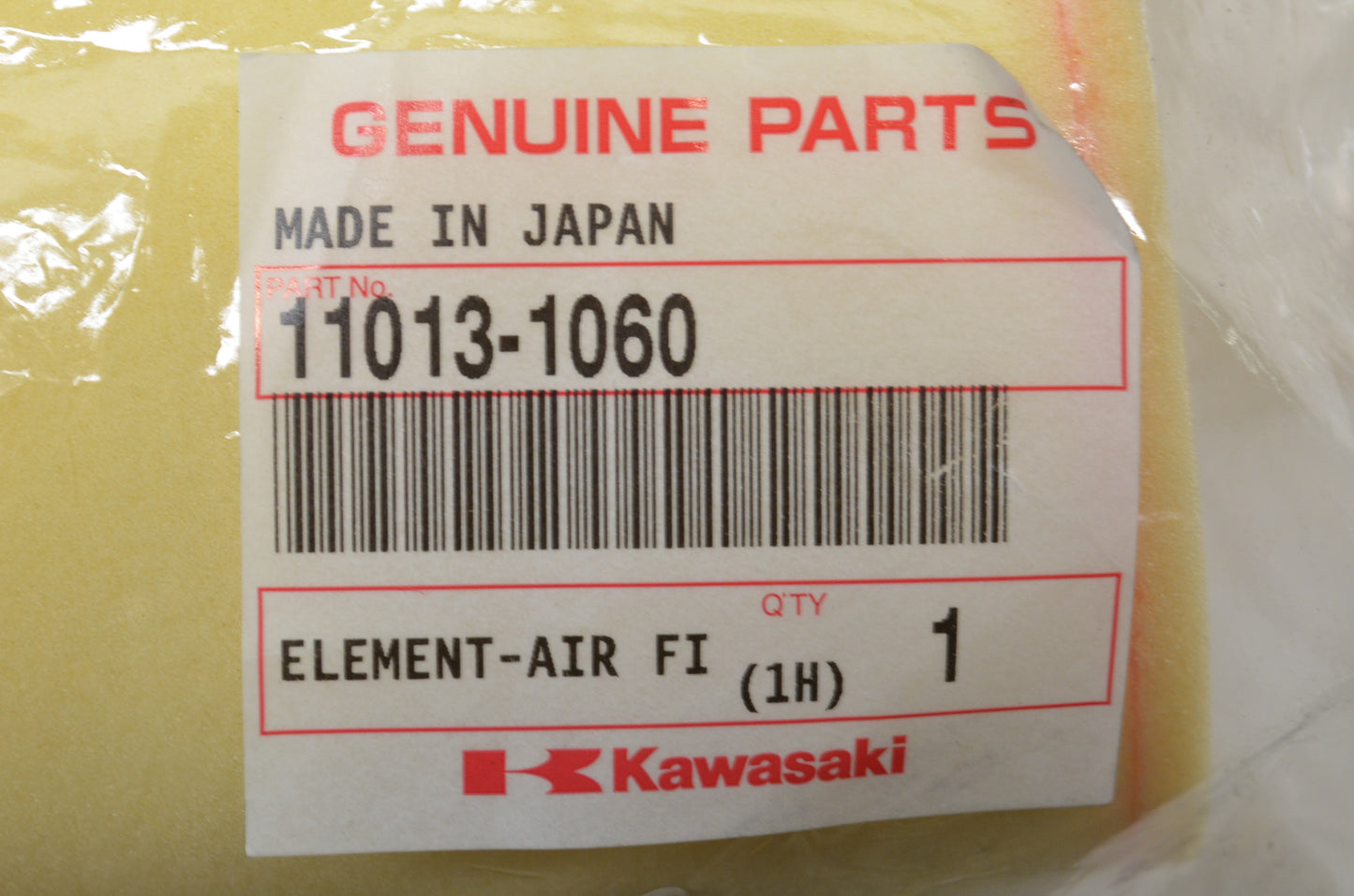 OEM Kawasaki 11013-1060 Air Cleaner Element