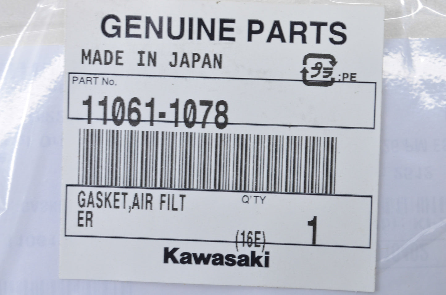 New OEM Kawasaki 11061-1078 Gasket NOS
