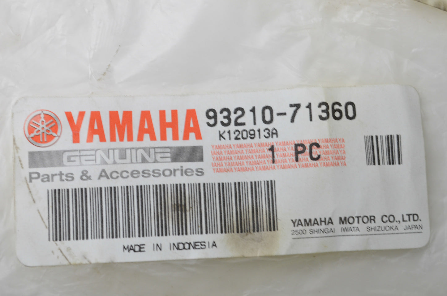 New OEM Yamaha O-Ring NOS