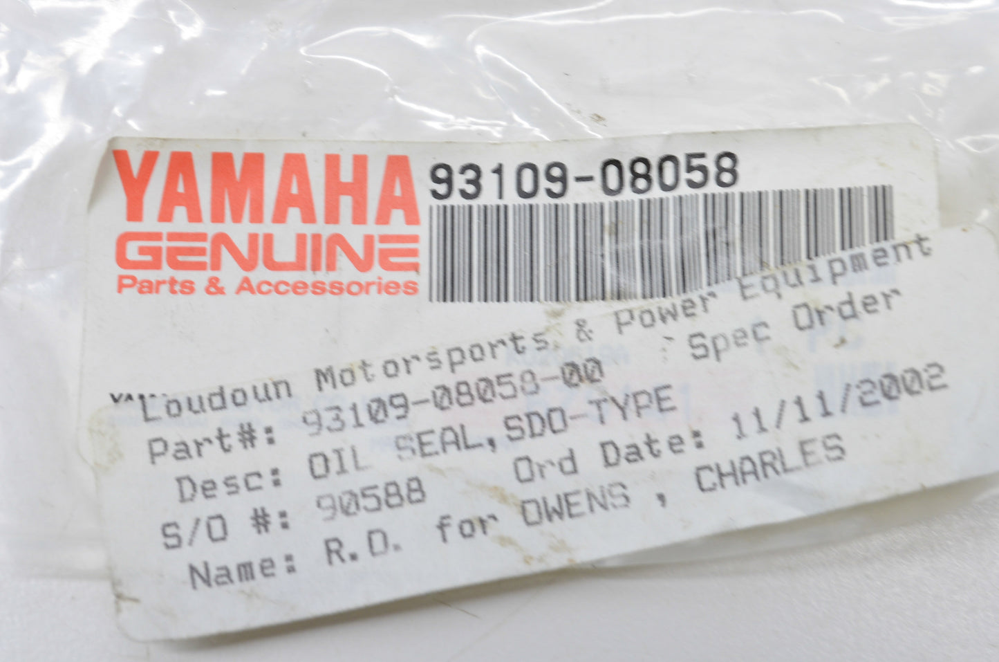 New OEM Yamaha Oil Seal NOS