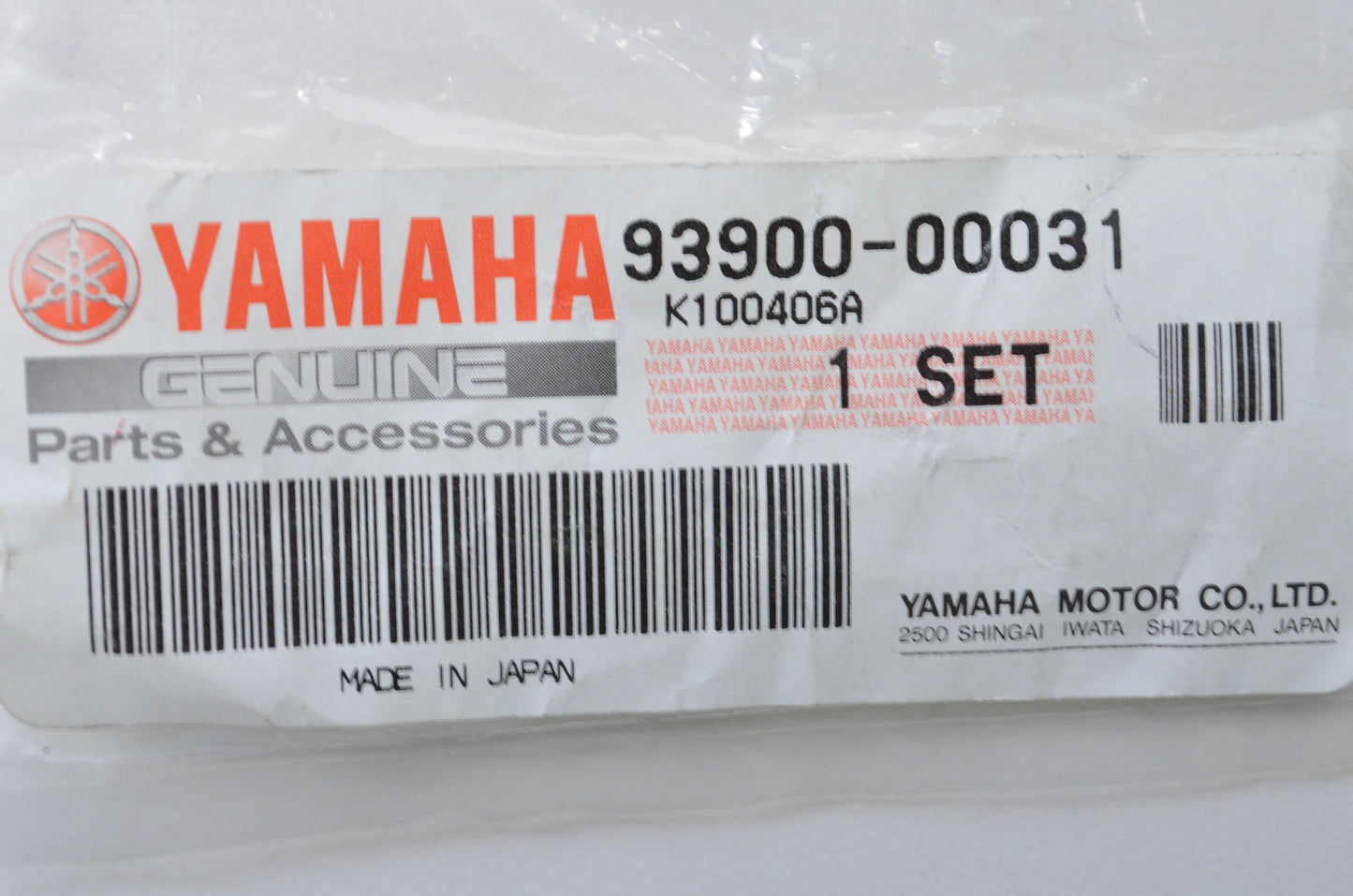 New OEM Yamaha Rim Valve Kit NOS