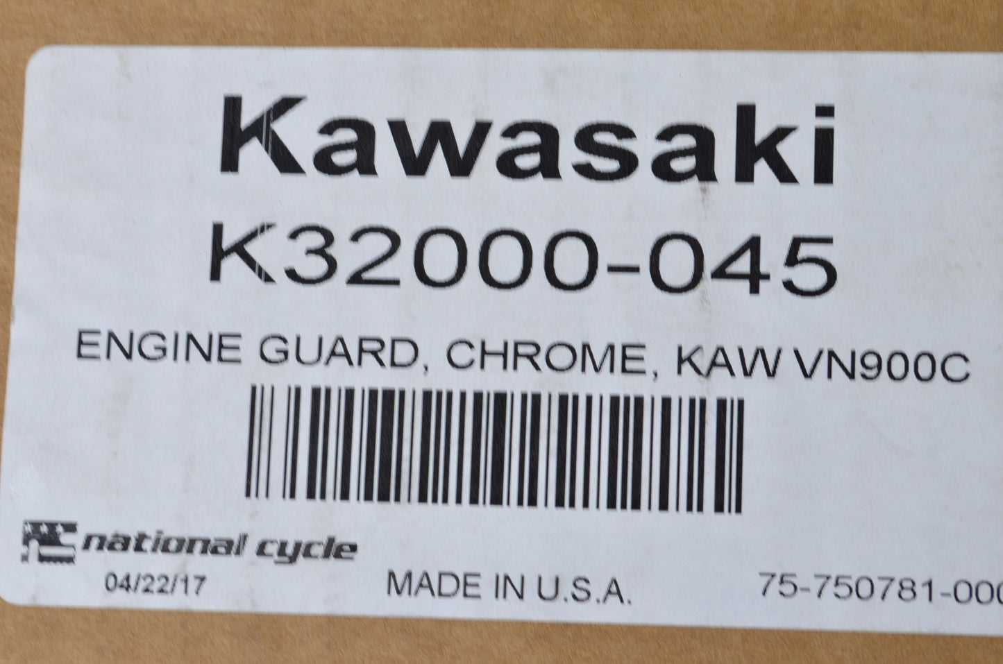 New OEM Kawasaki Chrome Engine Guard Kit NOS
