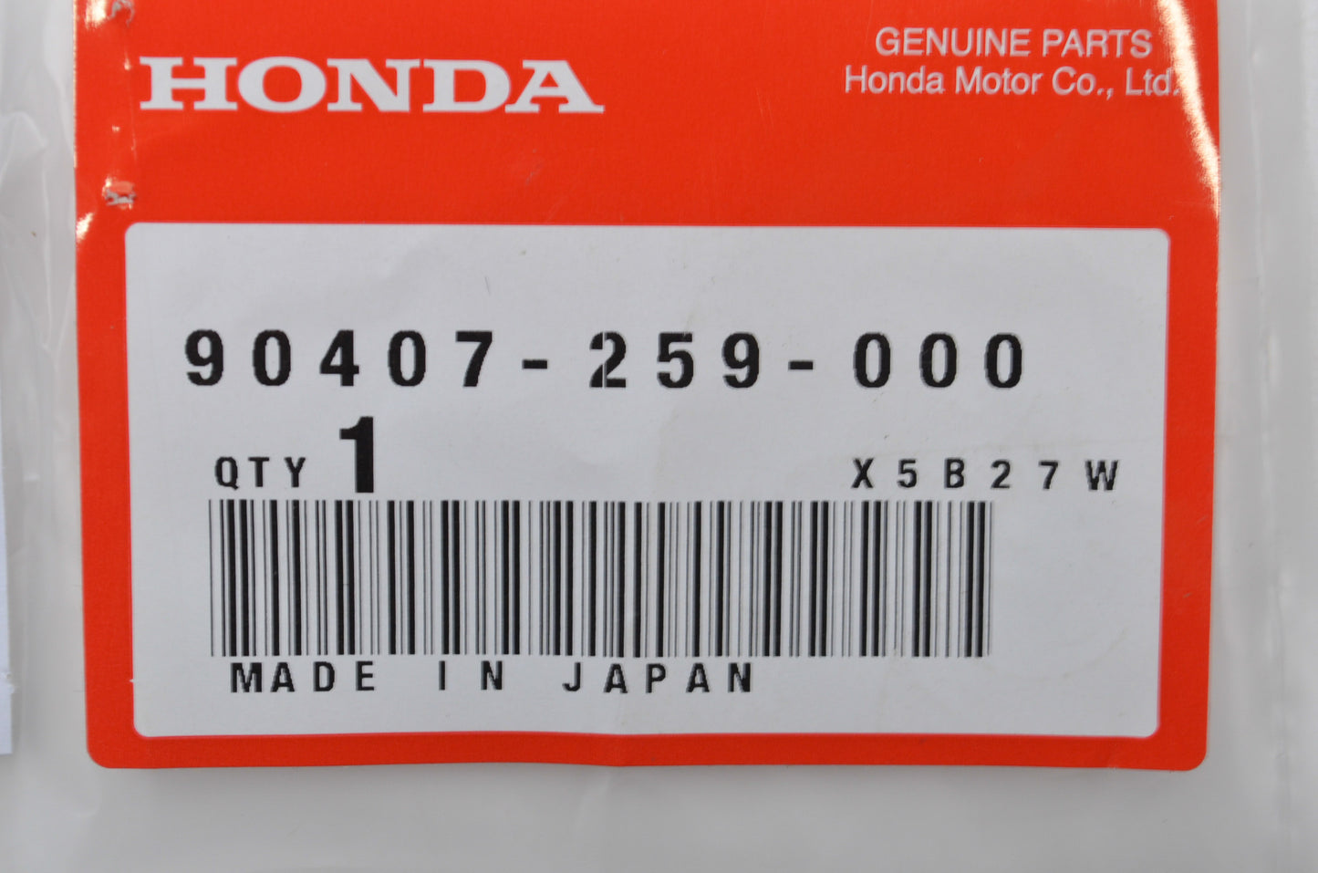 OEM Honda 90407-259-000 Gasket (12.5X20) Qty 2 NOS