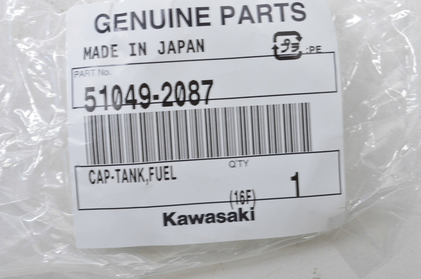 OEM Kawasaki 51049-2087 Tank Cap NOS