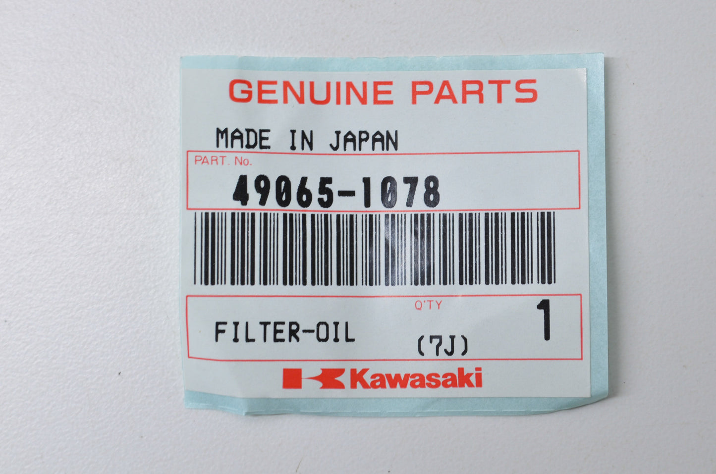 OEM Kawasaki 49065-1078 Oil Filter NOS