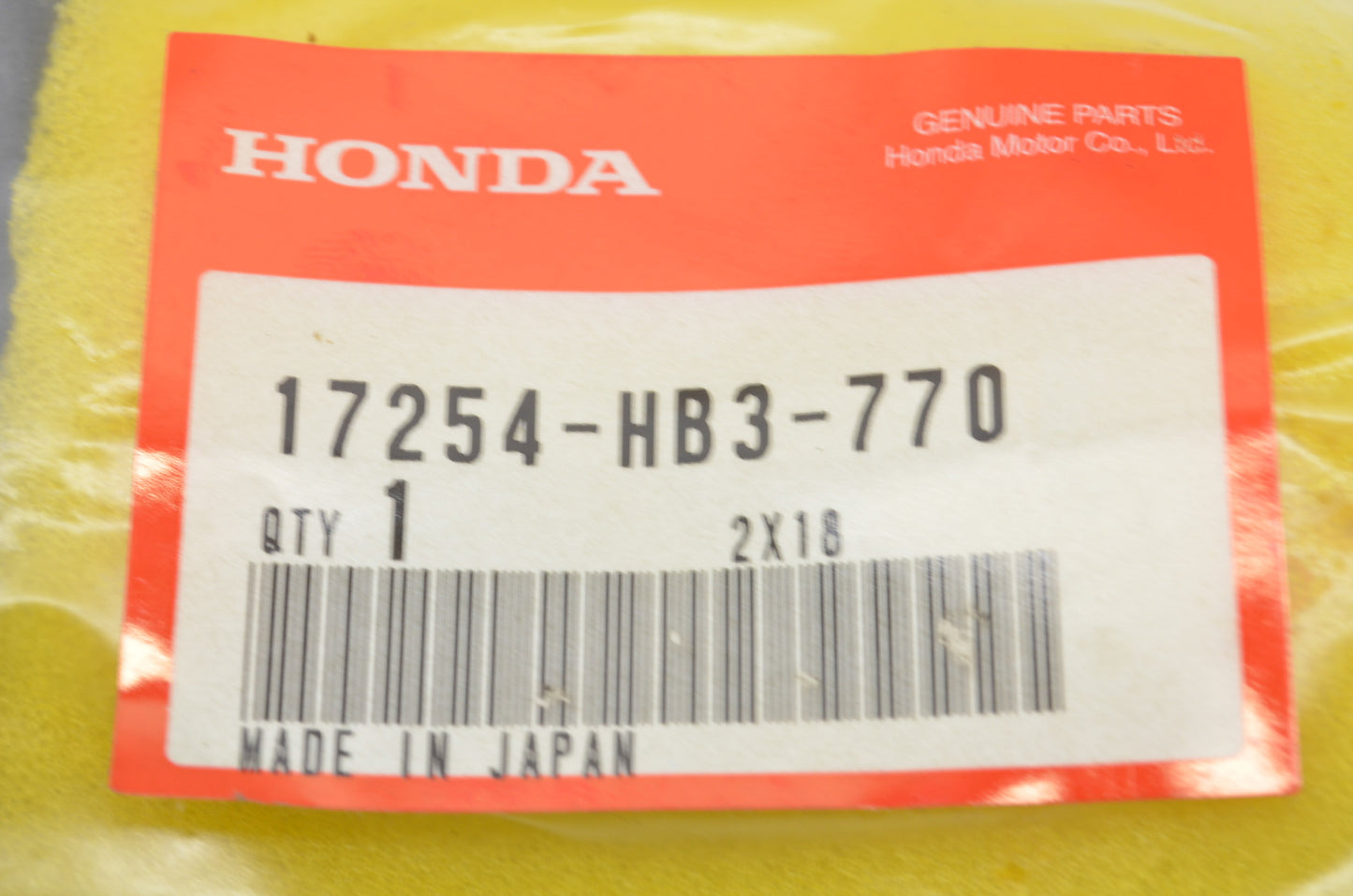 OEM Honda 17254-HB3-770 Air Cleaner Element NOS