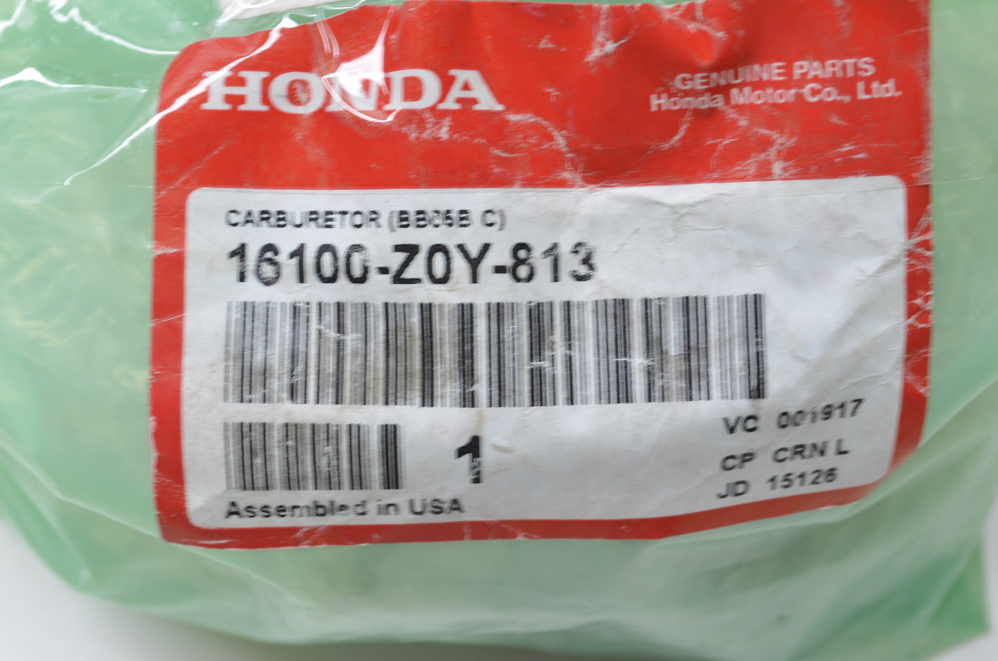 New OEM Honda Carburetor NOS