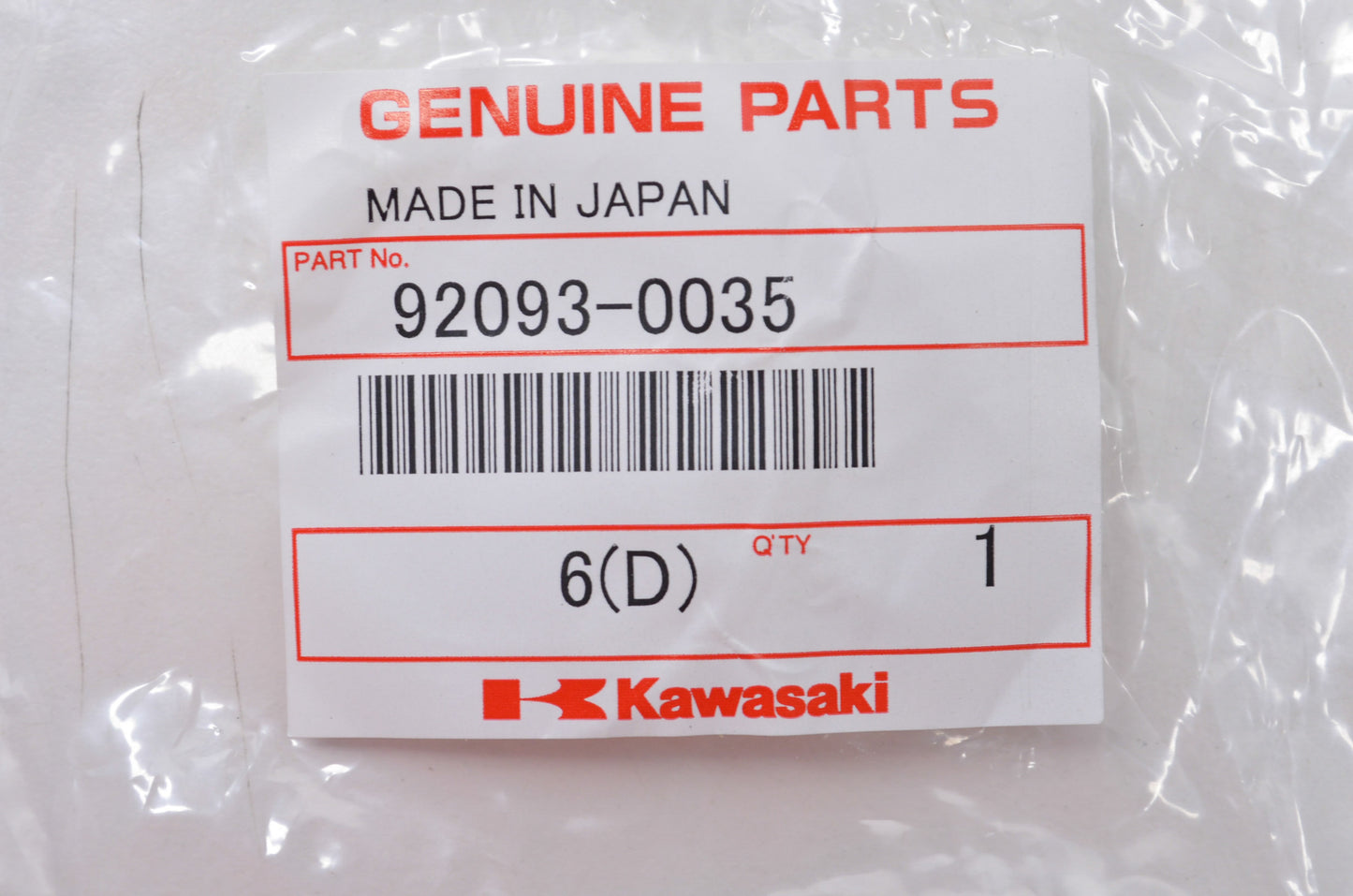 OEM Kawasaki 92093-0035 Dust Seal NOS