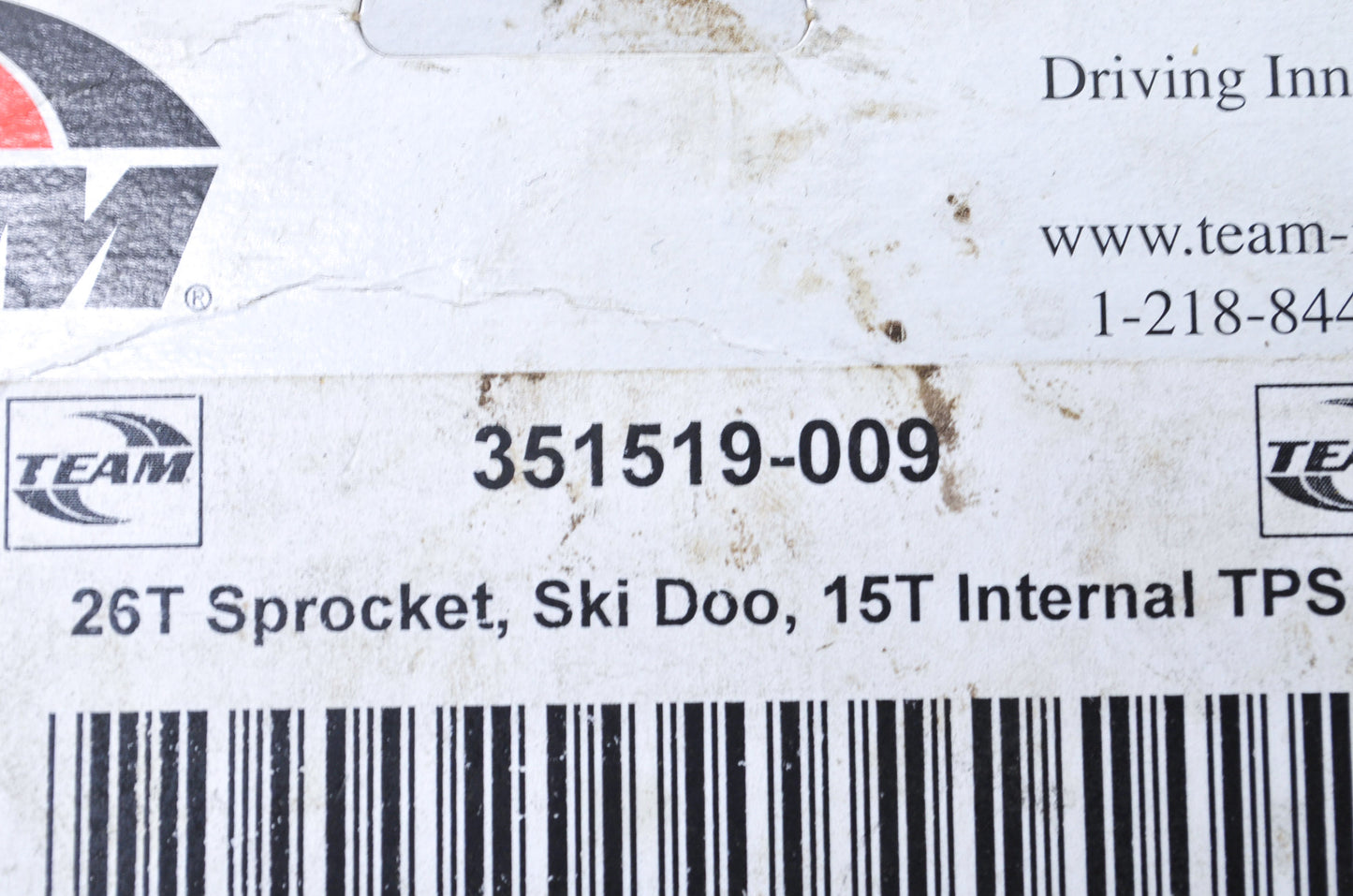 Team 351519-009 Sprocket 26T Ski-Doo NOS
