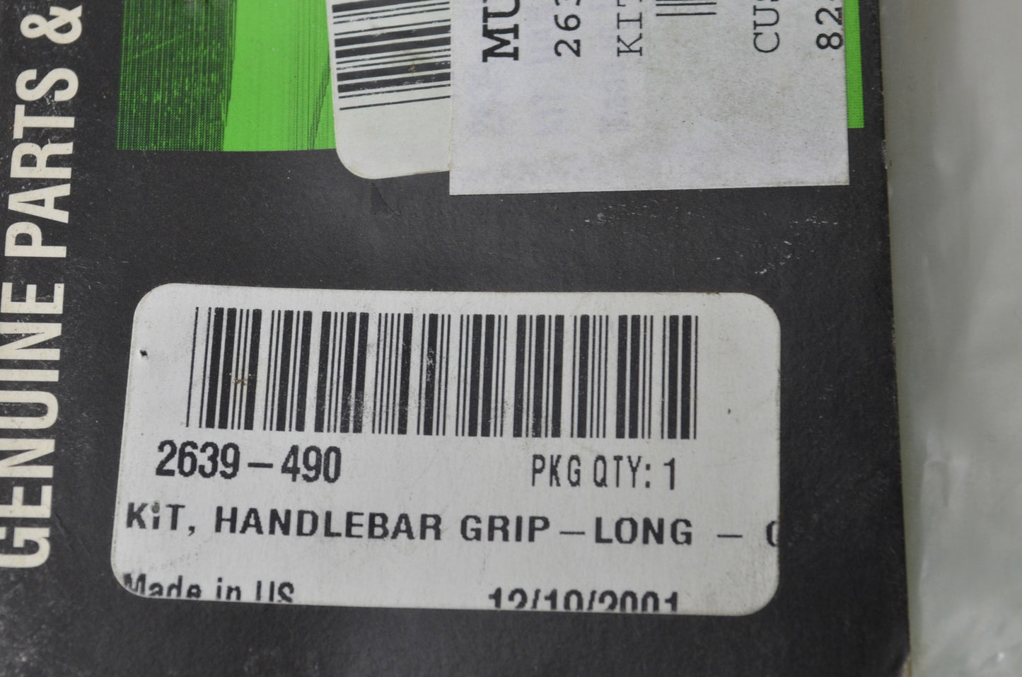 New OEM Arctic Cat Green Long Handlebar Grip Kit NOS