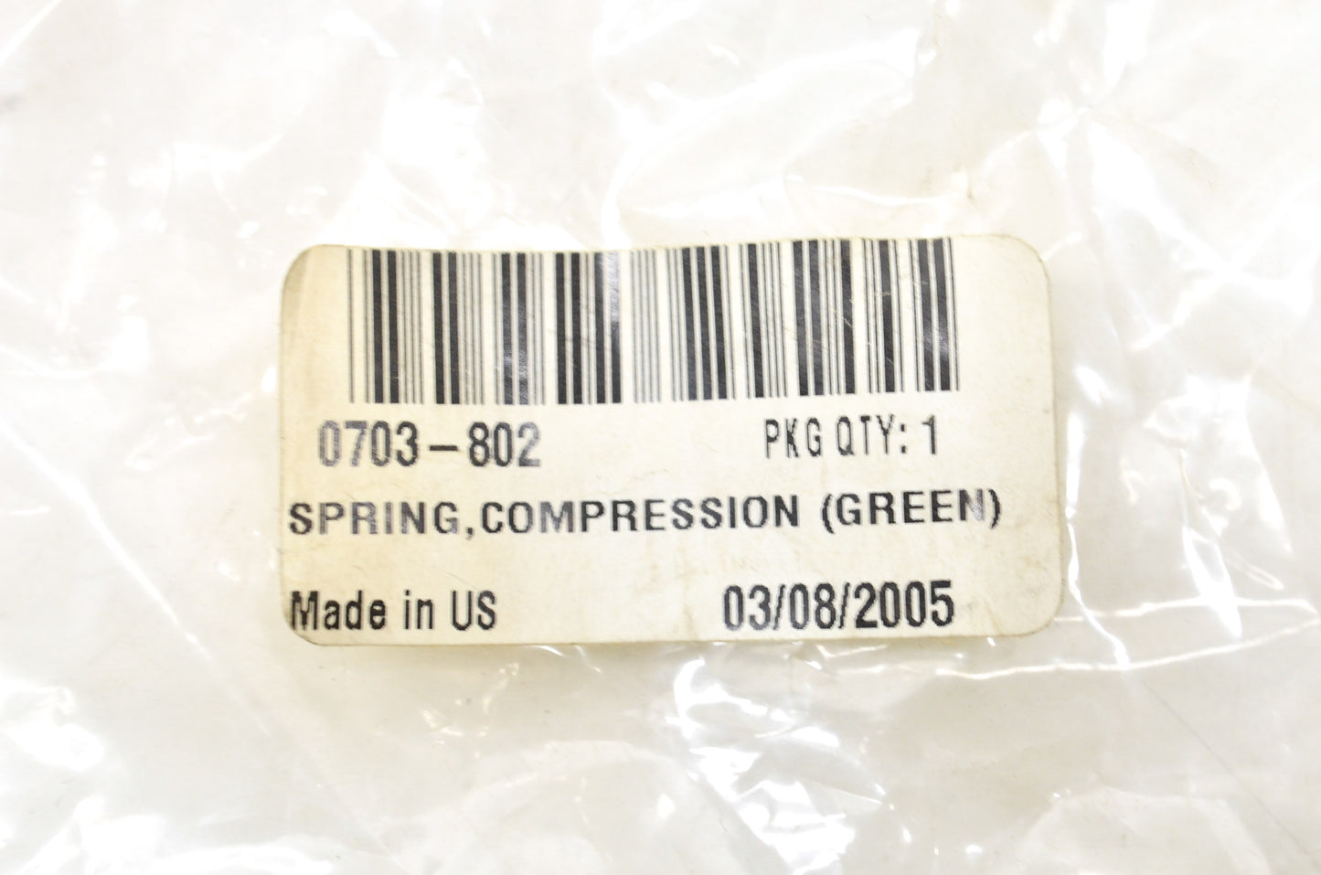 OEM Arctic Cat 0703-802 Green Compression Spring NOS