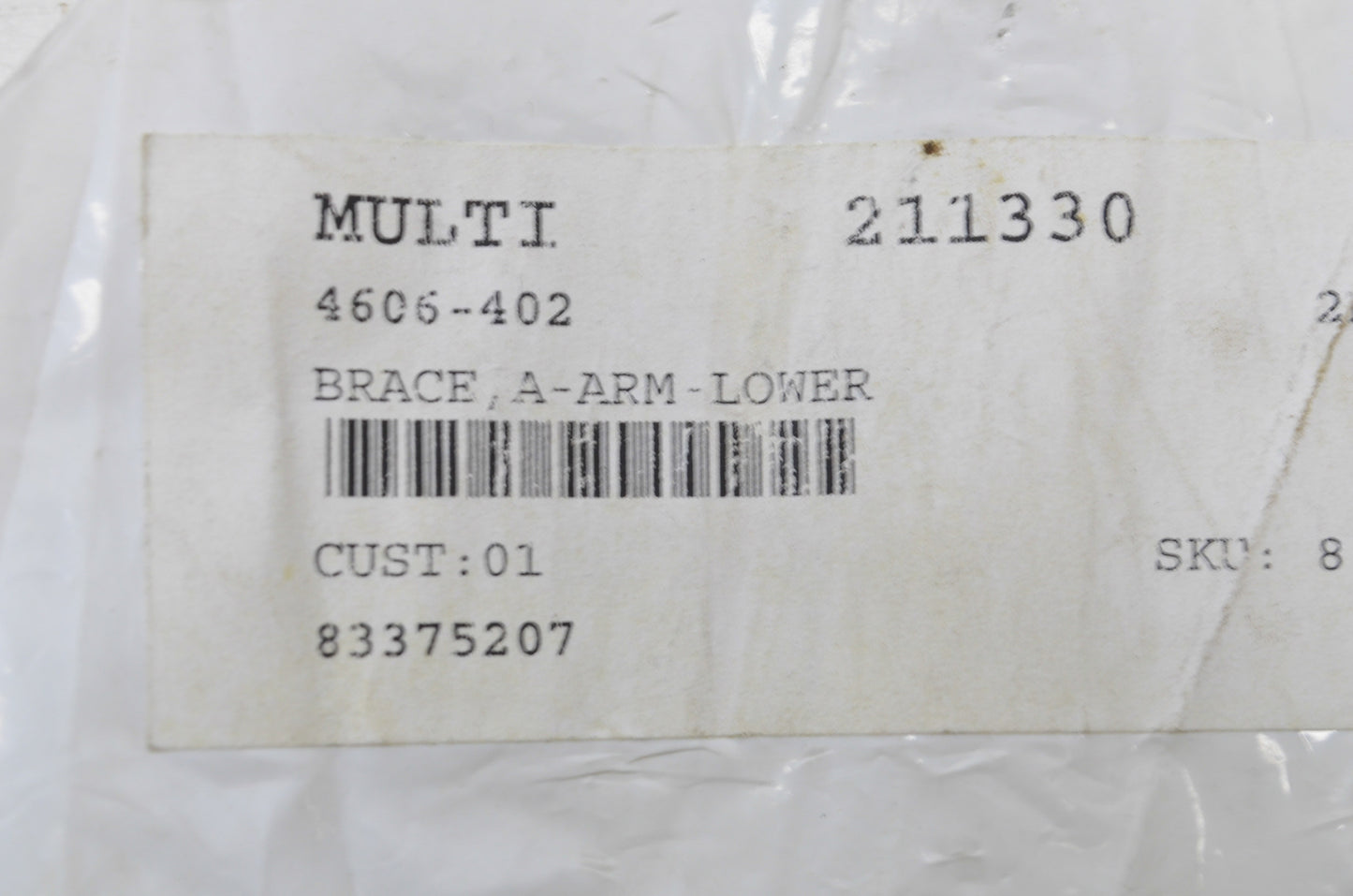 OEM Arctic Cat 4606-402 Lower A-Arm Brace NOS