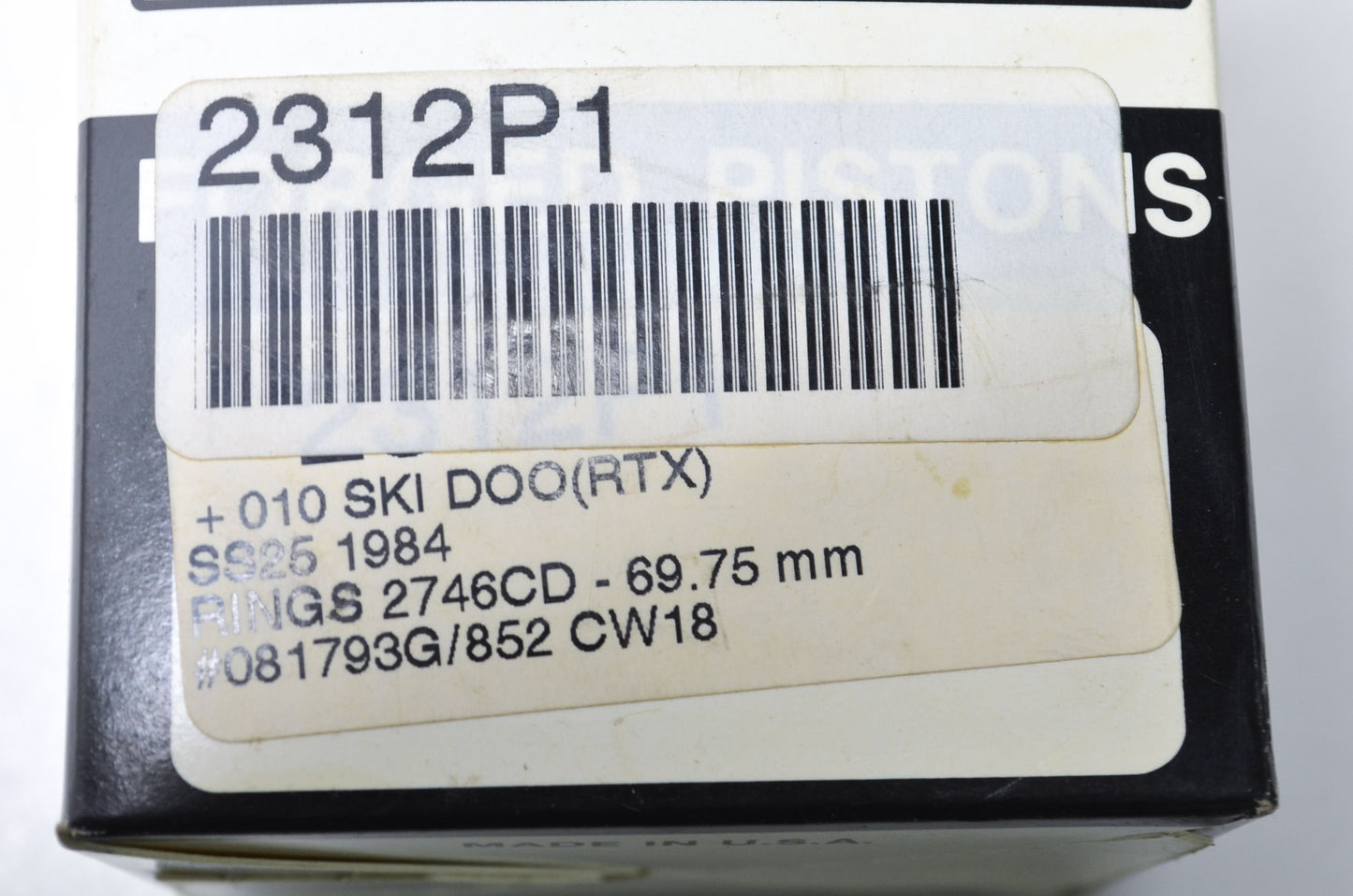 New OEM Wiseco Ski-Doo Piston Kit 69.75 mm NOS